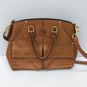 Dooney & Bourke Florentine Leather Clayton Shoulder Bag Purse